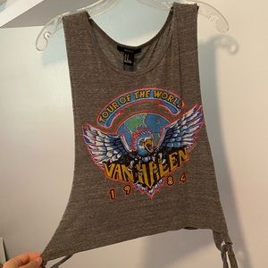 Van Halen band concert graphic tank top forever 21